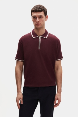 Ds Damat Regular Fit Mürdüm Polo Tişört