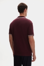 Ds Damat Regular Fit Mürdüm Polo Tişört görsel 2