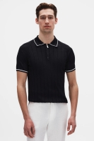 Ds Damat Regular Fit Siyah Polo Tişört